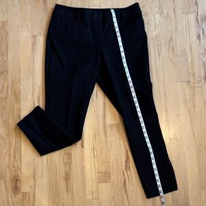 LOFT Black Ankle Zip Pants